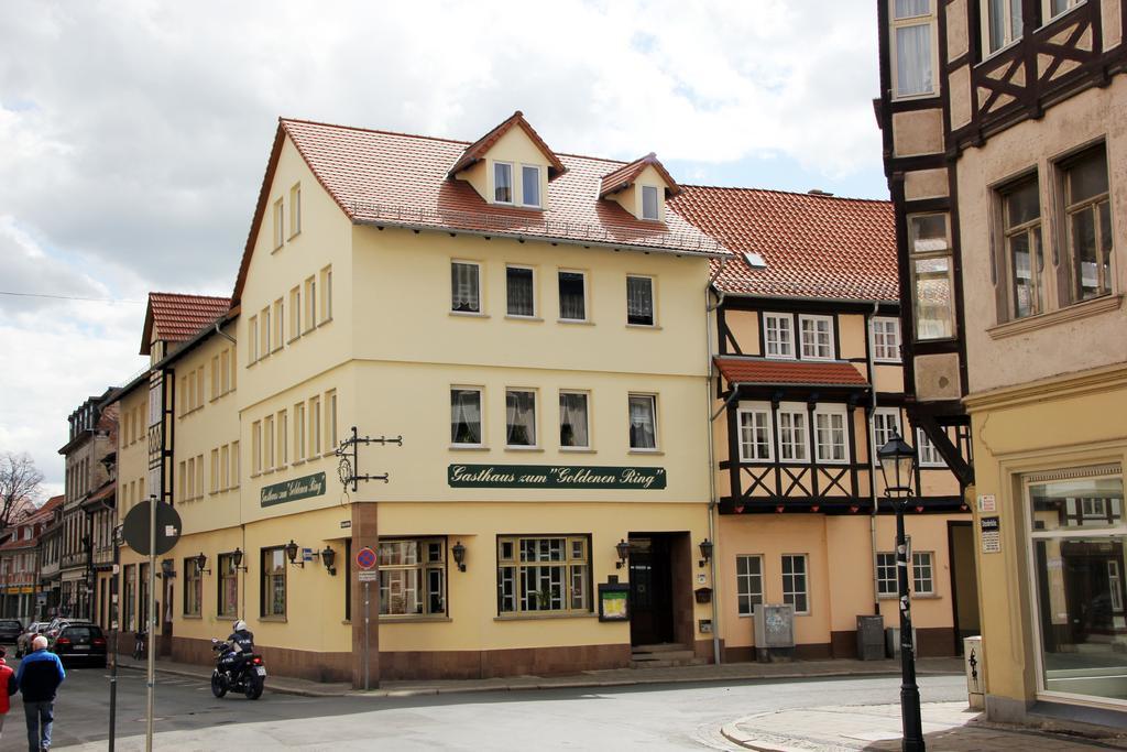 Hotel Garni Zum Goldenen Ring Quedlinburg Exterior foto